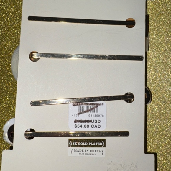 Anthropologie Pearl Shell Bobby Pins Set